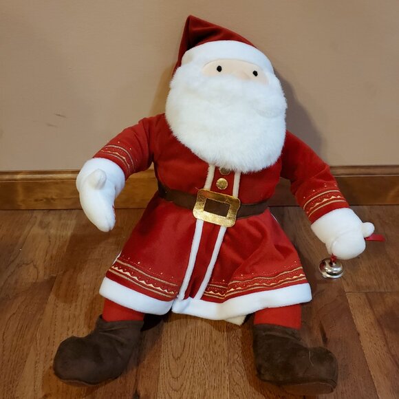Polar Express Jolly Santa Talking Holiday Plush WORKS - Picture 9 of 11